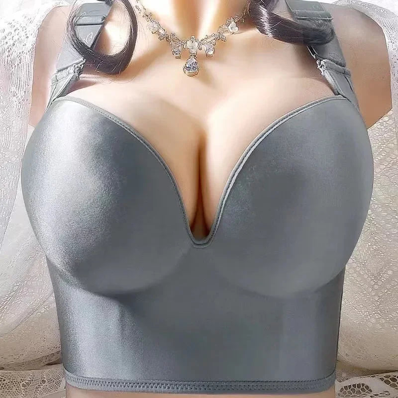Wireless Push Up Bras for Women Adjustable Plus Size Lingerie