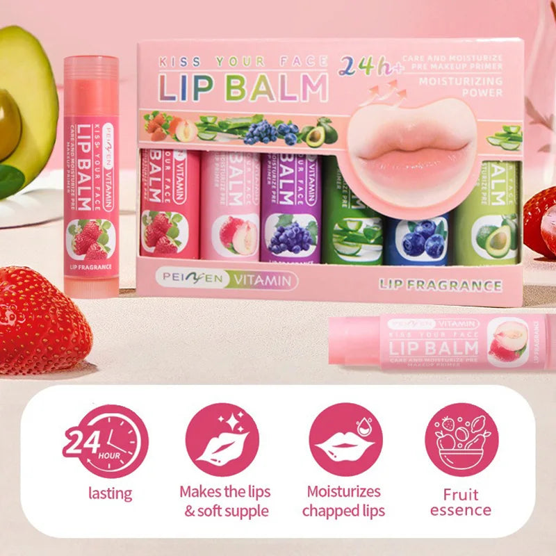 Pennyfun Fruit-Flavored Lip Balm Set