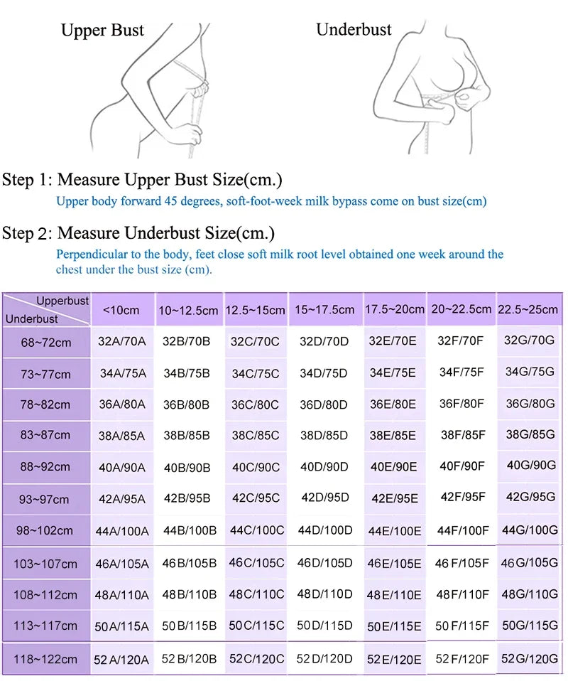 Wireless Push Up Bras for Women Adjustable Plus Size Lingerie