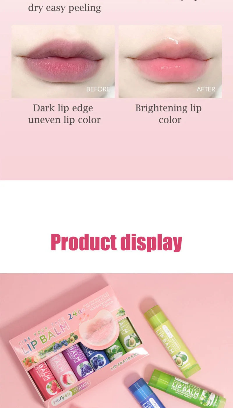 Pennyfun Fruit-Flavored Lip Balm Set