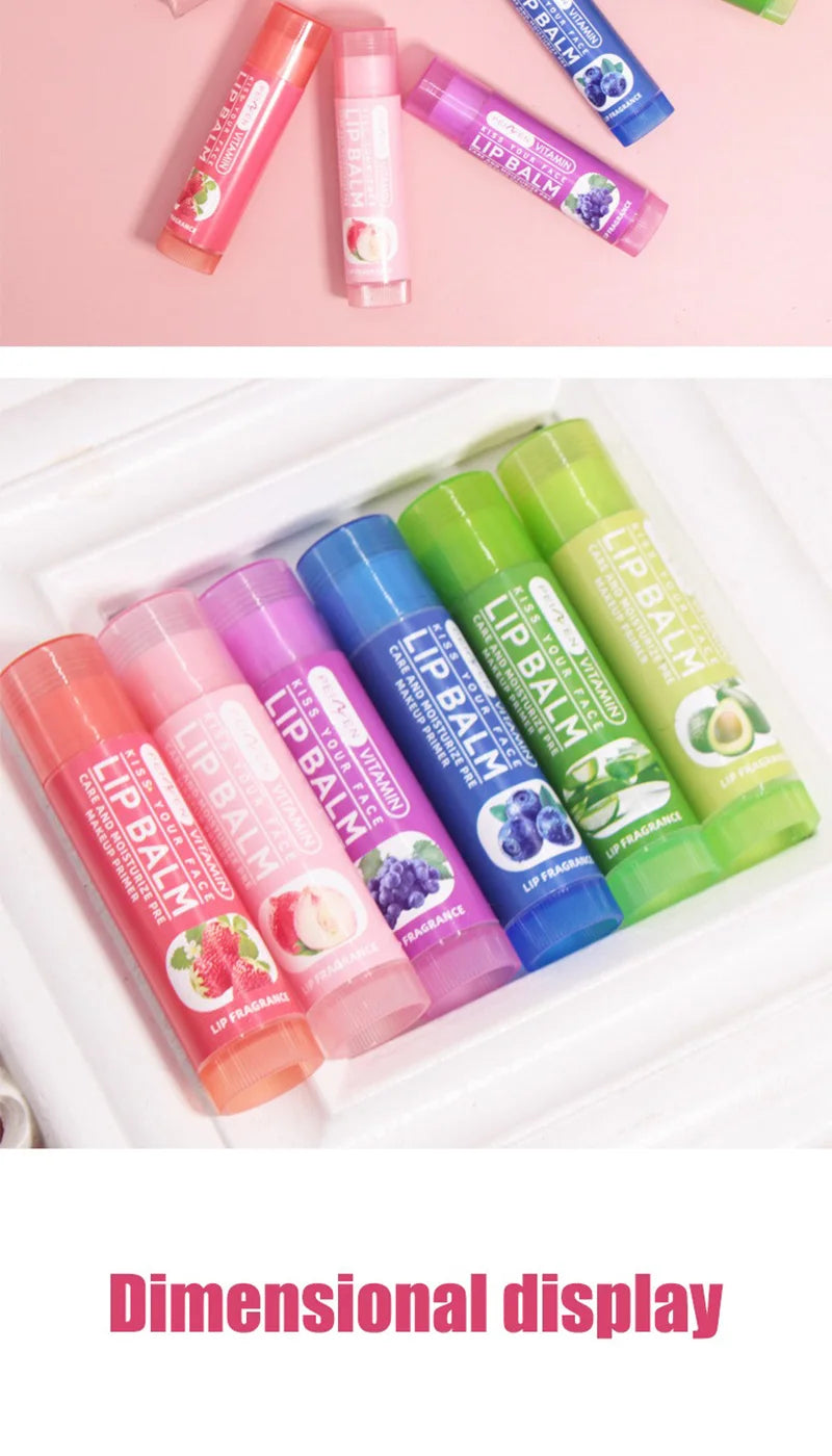 Pennyfun Fruit-Flavored Lip Balm Set
