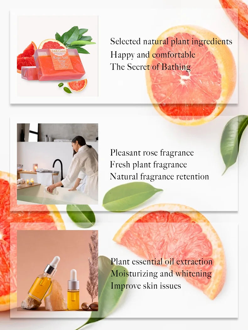 Kojic Acid Essential Oil Moisturizing Cleansing Soap