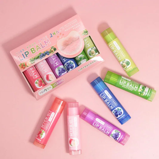 Pennyfun Fruit-Flavored Lip Balm Set